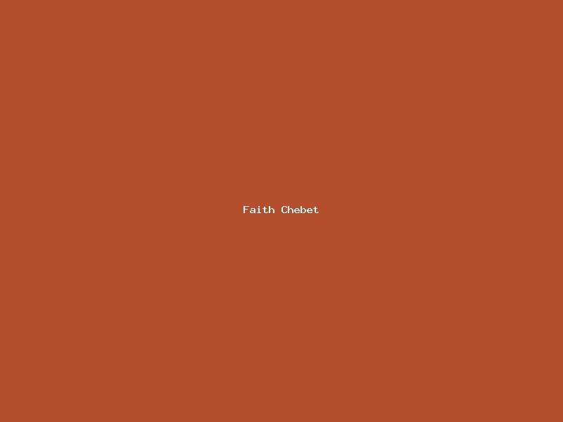 Faith Chebet