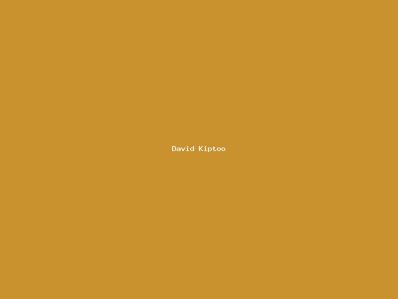 David Kiptoo